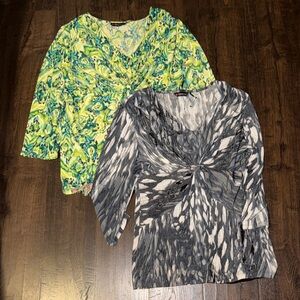 Elegant Women's Blouses - Multicolor Twist Design